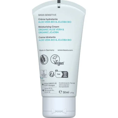 Crème Hydratante Visage Bio - LAVERA Basis Sensitiv
