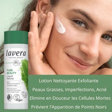 Lotion Nettoyante Clarifiante Bio - LAVERA Pure Beauty