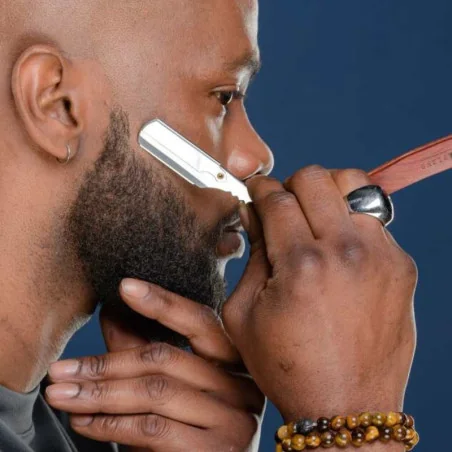 Shavette Barbe - Rasoir du Barbier Bois - SAPIENS Barber