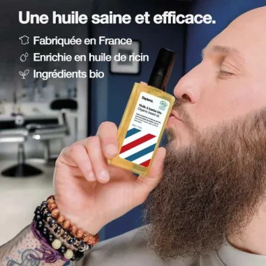 Huile à Barbe Bio Huile de Ricin - SAPIENS