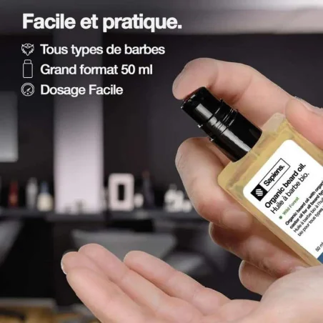 Huile à Barbe Bio Huile de Ricin - SAPIENS