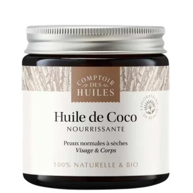 Huile de Coco Nourrissante Bio - Corps & Cheveux - COMPTOIR des Huiles