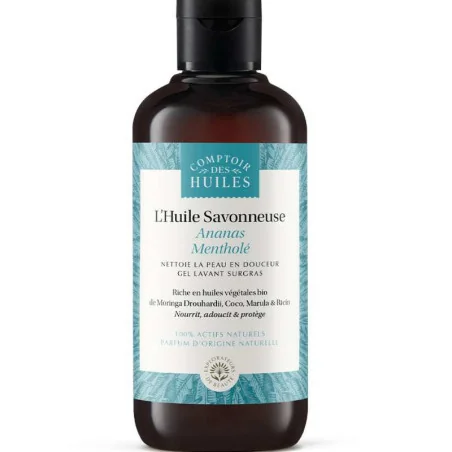 Huile de Douche Savonneuse Bio Ananas Mentholé - COMPTOIR des HUILES