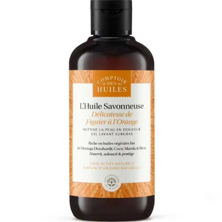 Huile de Douche Bio Figuier à l'Orange - COMPTOIR des HUILES