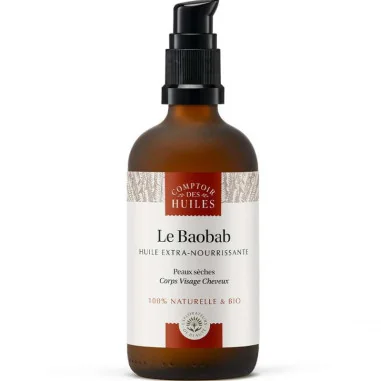Huile de Baobab Bio - Visage, Corps & Cheveux - COMPTOIR des HUILES