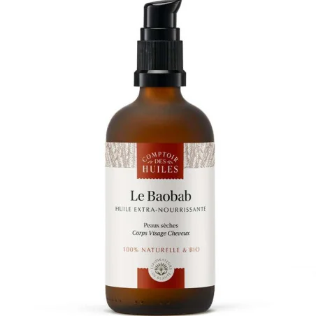 Huile de Baobab Bio - Visage, Corps & Cheveux - COMPTOIR des HUILES