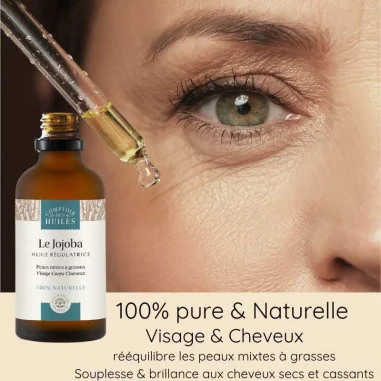 Huile de Jojoba Visage Peaux Bio - COMPTOIR des HUILES