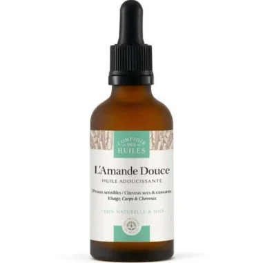 Huile Amande Douce Bio - COMPTOIR des Huiles - 50 ml
