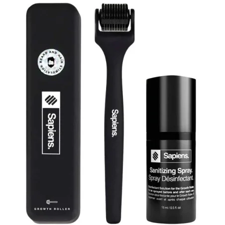 Dermaroller Barbe & Cheveux + Spray Désinfectant - SAPIENS Barber