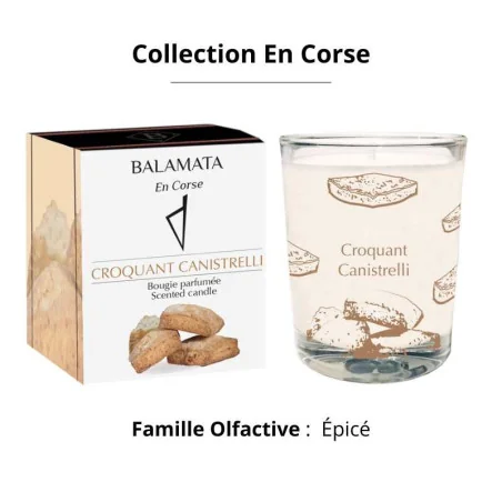 Bougie Biscuit Corse Croquant Canistrelli - BALAMATA