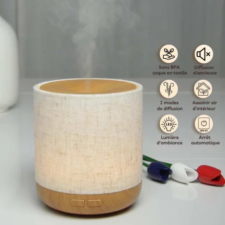 Diffuseur Huiles Essentielles Ultrasonique ALESIA - ZEN ARÔME