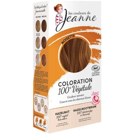 Coloration Végétale Bio - Noisette, Châtain, Brun - COULEURS de Jeanne