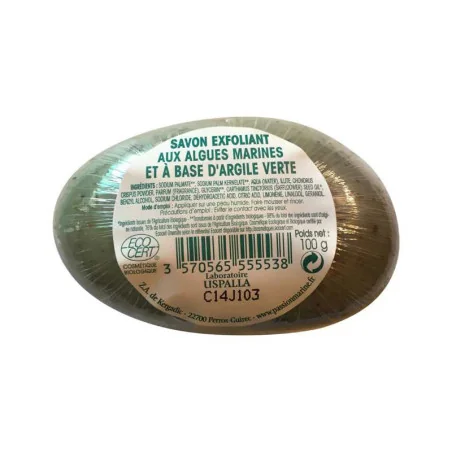Savon Exfoliant Algues Marines Bio & Argile Verte - PASSION MARINE