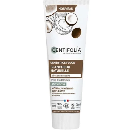 Dentifrice Fluor Blancheur Naturelle Bio - CENTIFOLIA