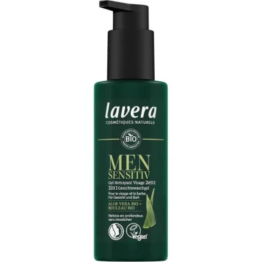Gel Nettoyant Visage Homme 2 en 1- LAVERA Men Sensitiv