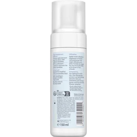 Mousse Nettoyante Peau Sensible Bio - LAVERA Basis Sensitiv