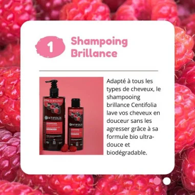 Shampoing Brillance au Vinaigre de Framboise Bio - CENTIFOLIA