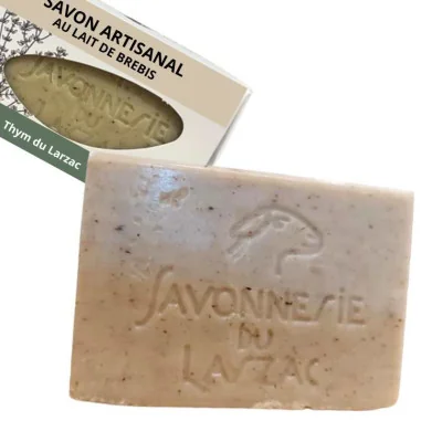 Savon Lait de Brebis Thym du Larzac - SAVONNERIE du Larzac