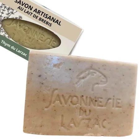 Savon Lait de Brebis Thym du Larzac - SAVONNERIE du Larzac