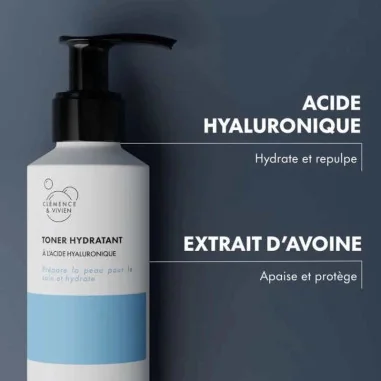 Toner Hydratant Acide Hyaluronique - CLÉMENCE & VIVIEN