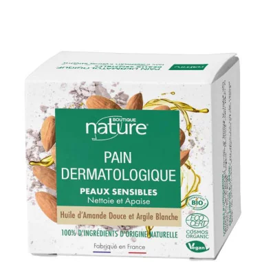 Pain Dermatologique Peaux Sensibles Bio - BOUTIQUE Nature