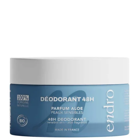 Déodorant Baume Peaux Sensibles Aloe Véra Bio - ENDRO Cosmétiques
