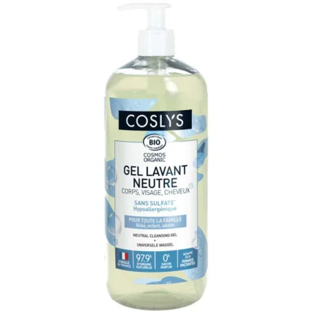 Gel Lavant Neutre Hypoallergénique Bio - COSLYS