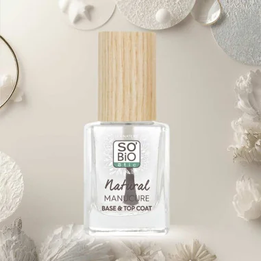Base Vernis à Ongles & Top Coat Naturel Transparent - SO'BIO étic
