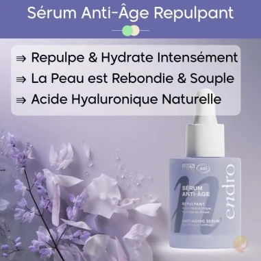 Sérum Repulpant Anti-Âge Bio - ENDRO Cosmétiques
