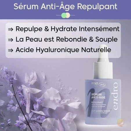 Sérum Repulpant Anti-Âge Bio - ENDRO Cosmétiques
