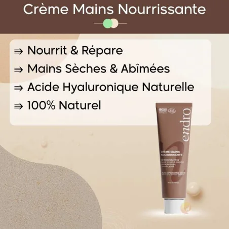 Crème Mains Nourrissante Nutri-Réparatrice - ENDRO Cosmétiques