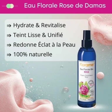 Eau Florale Rose de Damas Bio - FLORAME