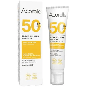 Spray Solaire SPF 50 Bio - ACORELLE - Très Haute Protection