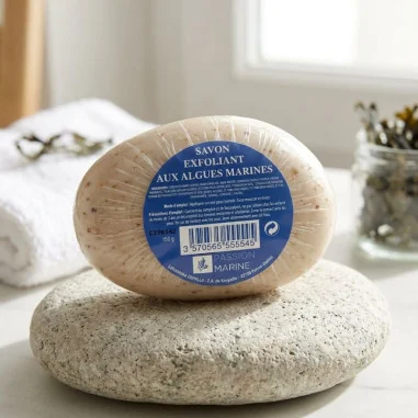 Savonnette Exfoliante Algues Marines - PASSION MARINE - Galet