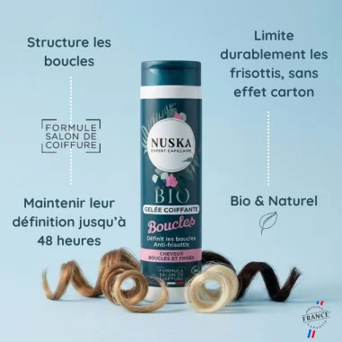 Gelée Coiffante Bio Cheveux Bouclés & Frisés - NUSKA