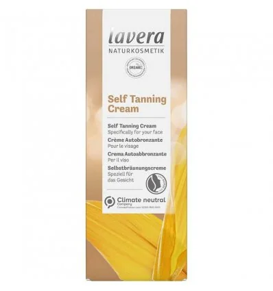 Crème Auto-Bronzante Visage Bio - LAVERA