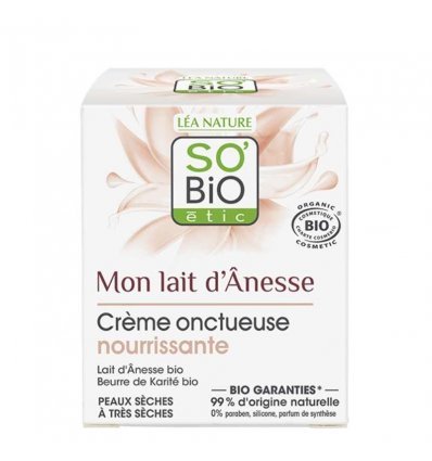 Crème Nourrissante Visage au Lait d'Anesse Bio - SO'BIO étic