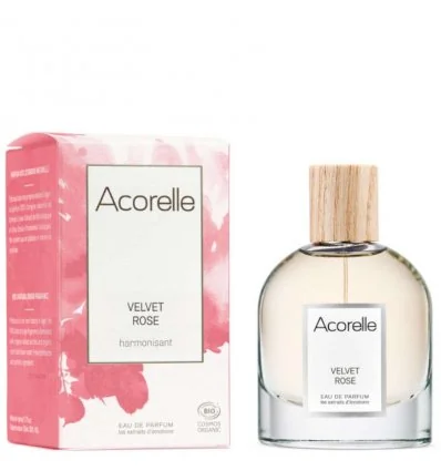 Eau de Parfum Velvet Rose Bio - ACORELLE - Parfum Femme en Flacon