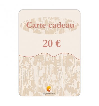 Carte Cadeau Alguoa Cosmétique - 20 €