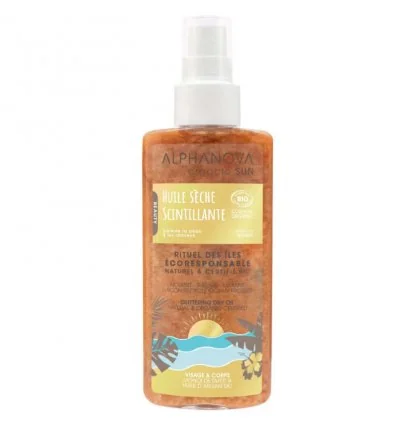 Huile Sèche Scintillante Bio - ALPHANOVA SUN