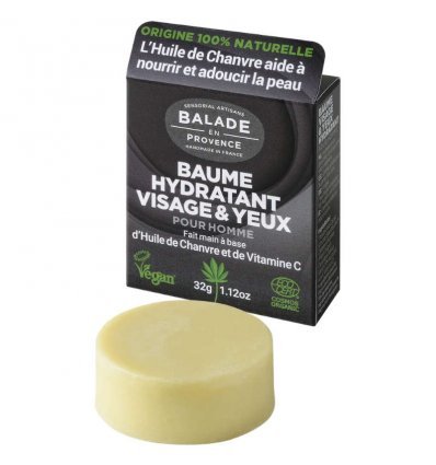 Baume Hydratant Solide Bio Homme Visage & Yeux - Balade en Provence