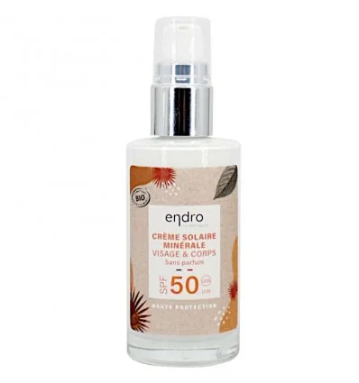Crème Solaire ENDRO SPF 50 | Haute Protection Bio & Naturelle