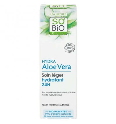 Crème Légère Hydratante Bio Aloe Vera - SO'Bio étic