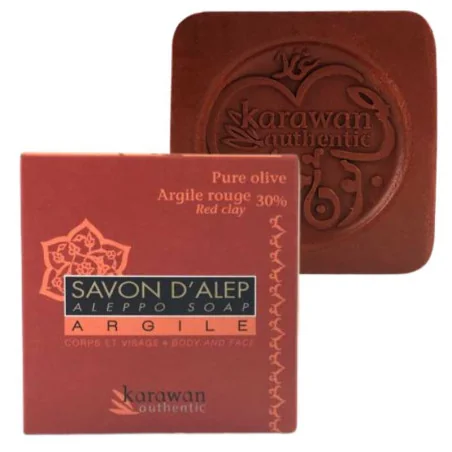 Savon Alep Purifiant Argile Rouge - KARAWAN Authentic