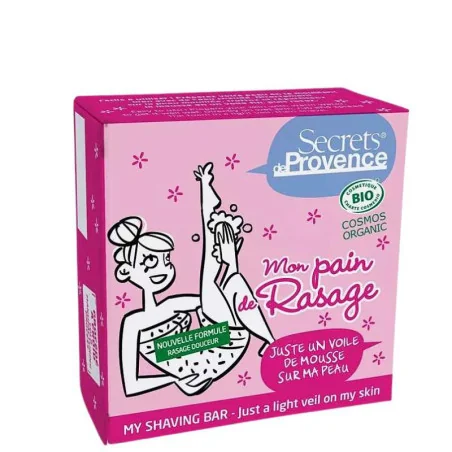 Pain de Rasage Solide Bio pour Femme - SECRETS de Provence
