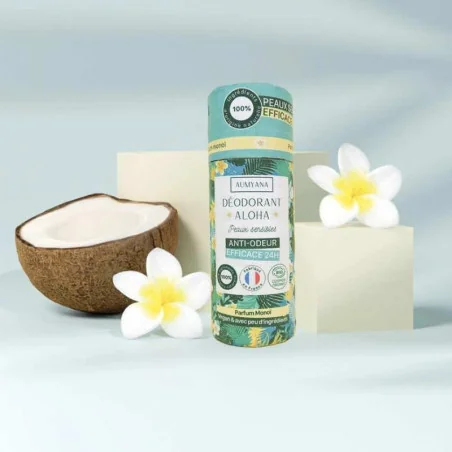 Déodorant Monoï Peaux Sensibles Bio - AUMYANA