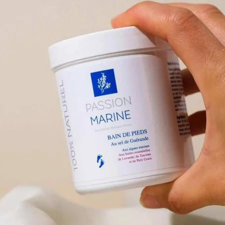 Bain de Pieds au Sel de Guérande, Huile Essentielle & Algue Marine Bio