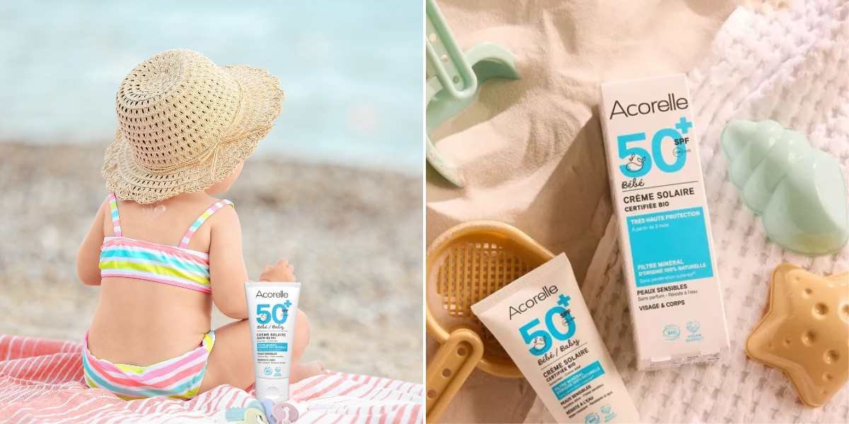 Cr&egrave;me Solaire Bio B&eacute;b&eacute; SPF 50+ Acorelle
