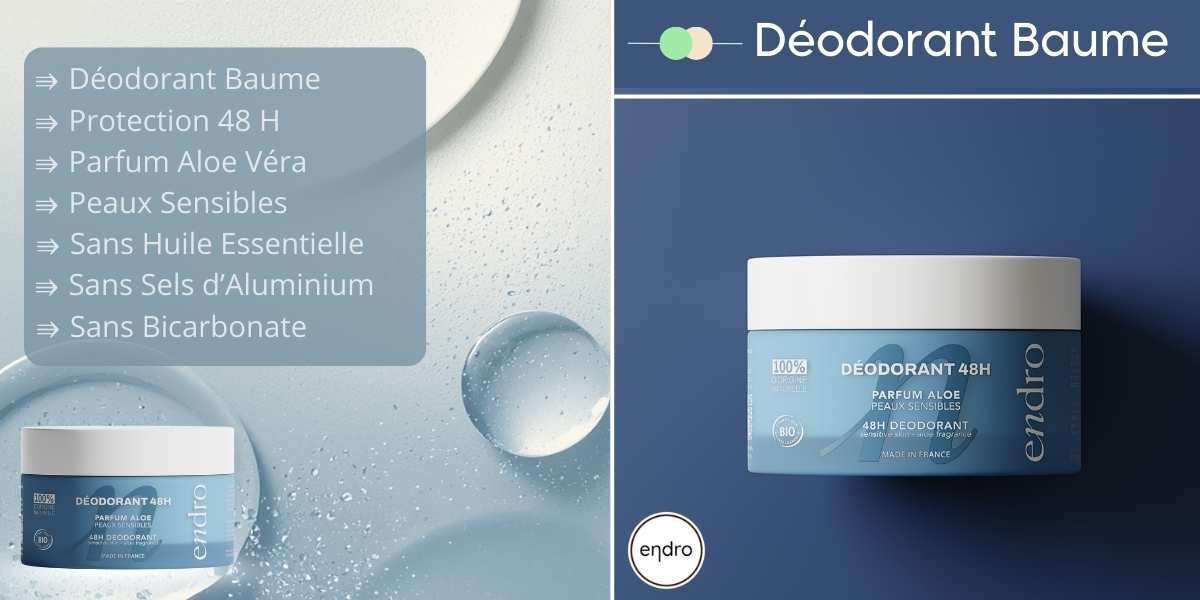 Déodorant Crème Peaux Sensibles Bio ENDRO Cosmétiques