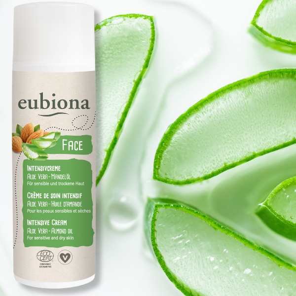 Crème Soin Visage Hydratante Intensif Aloe Véra EUBIONA